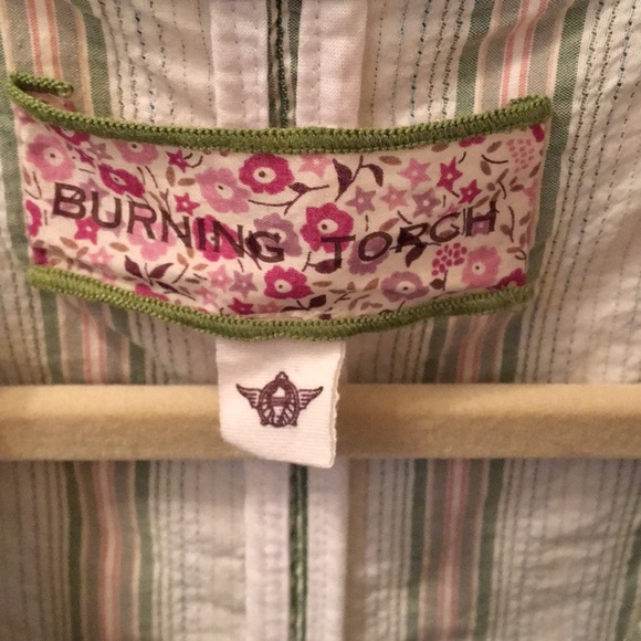 Burning Torch | Anthropology Striped Cotton Dress - Picture 6 of 8